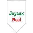 thumbnail image 1 of Joyeux Noel Sérigraphie Bandana Blanc Grand, 1 of 1