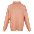 thumbnail image 4 of Suéter de punto de cuello alto sólido bohemio, suéter de gran tamaño, prendas de vestir de otoño para mujer L Soledad suéter de punto boho para mujer, 4 of 10