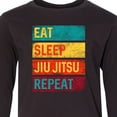 thumbnail image 4 of Inktastic Eat Sleep Jiu Jitsu Repeat Long Sleeve Youth T-Shirt, 4 of 5