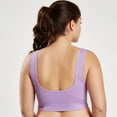 thumbnail image 3 of Plus-Size Women Seamless Padded Wireless Yoga Sports Bra, 3 of 4