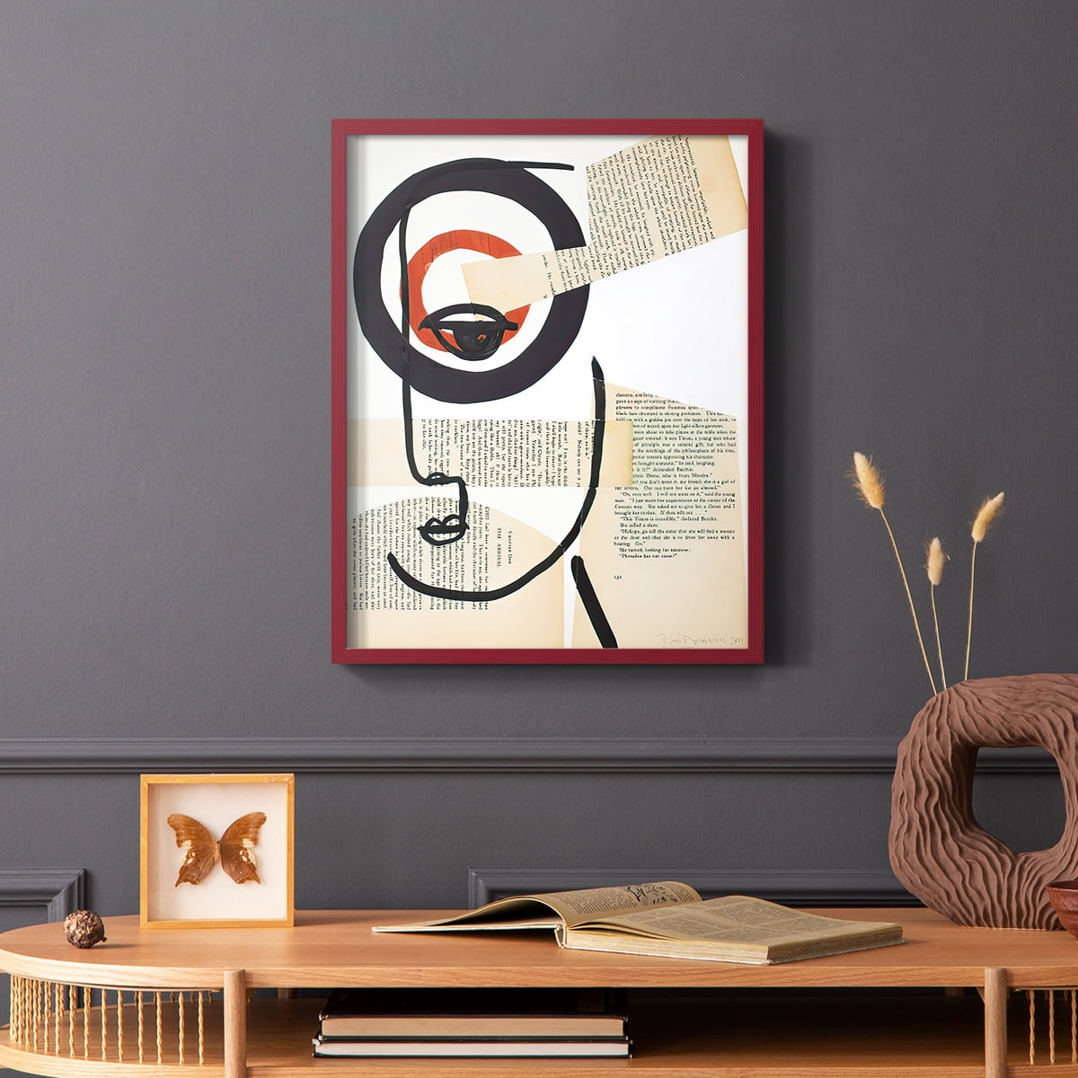 Faces of A Century I in Paper Solid Wood 11 x 14 Framed Print