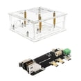 thumbnail image 1 of For Raspberry Pi 5 Case + HDMI-Compatible to HD Adapter Board, 1 of 5