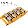 thumbnail image 5 of 12 T Heavy Duty Machine Dolly Skate Machinery Roller Mover Cargo Trolley 26400 lbs, 5 of 7