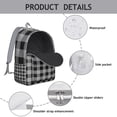 thumbnail image 3 of Red and Black Buffalo Plaid Backpack, Classic Checkered Pattern Daypack with Rustic Plaid Print and Vintage Touch, 3 of 5