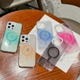 thumbnail image 5 of Glitter Magnetic Back Cover Case for Apple iPhone 15 Pro Max for Girls Women, Compatible with Magsafe Slim Fit Stylish Clear Anti-Scratch Shockproof Bumper Rugged Case for iPhone 15 Pro Max, Blue, 5 of 7