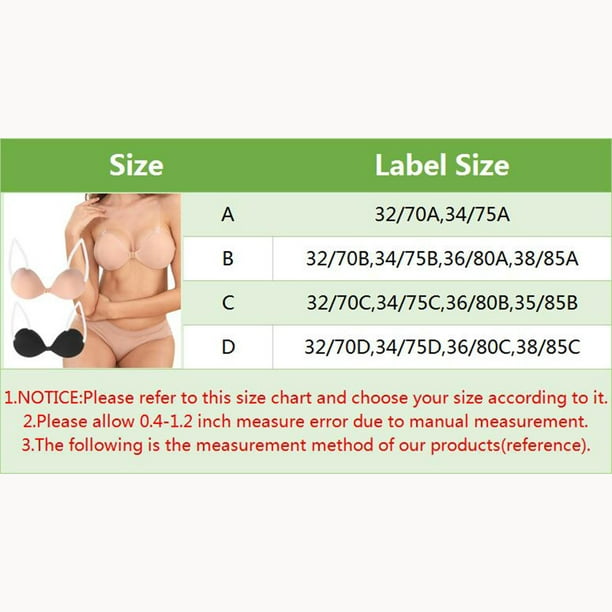 Ruidigrace Womens Full Coverage Bras Sticky Bra Push Up Backless Self  Adhesive For Lift Up With Nipple Covers 