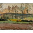 thumbnail image 3 of Jan Ciągliński 14x12 Black Modern Framed Museum Art Print Titled - In Front of the Orthodox Church at Evening (1908), 3 of 5