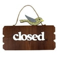 thumbnail image 1 of MasteelfCA Creative Double Side Open and Closed Wooden Welcome Door Sign Door Hanging Tag, 1 of 7