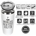 thumbnail image 6 of Golf Gifts for Men - Birthday, Fathers Day Golf Gifts for Men Unique - Funny father's Day Golfer Gift Ideas for Him, Dad Uncle, Husband, Boyfriend, Golfers - 20 Oz Stainless Steel Tumbler, 6 of 6