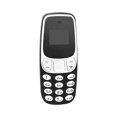 thumbnail image 1 of Teléfono móvil Teléfono GSM Teléfono móvil Red 2G Recargable Tarjeta SIM dual Teléfono Reproductor de música, Negro Blanco Yuarrent EL2669-03B, 1 of 2