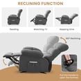 thumbnail image 5 of JONPONY Rocker Recliner Chair, Ergonomic Lounge Chair for Living Room,Small Spaces with Rocking Function,Side Pocket,Gray, 5 of 10