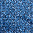 thumbnail image 1 of oneOone Polyester Lycra Blue Fabric Abstract Craft Projects Decor Fabric Printed By The Yard 56 Inch Wide, 1 of 4