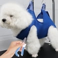 thumbnail image 3 of Dog Grooming Hammock for Pet Nail Trimming Care Breathable Mesh Cat Dog Grooming Helper with Nail Clippers Ideal for Small Medium Pets, 3 of 7
