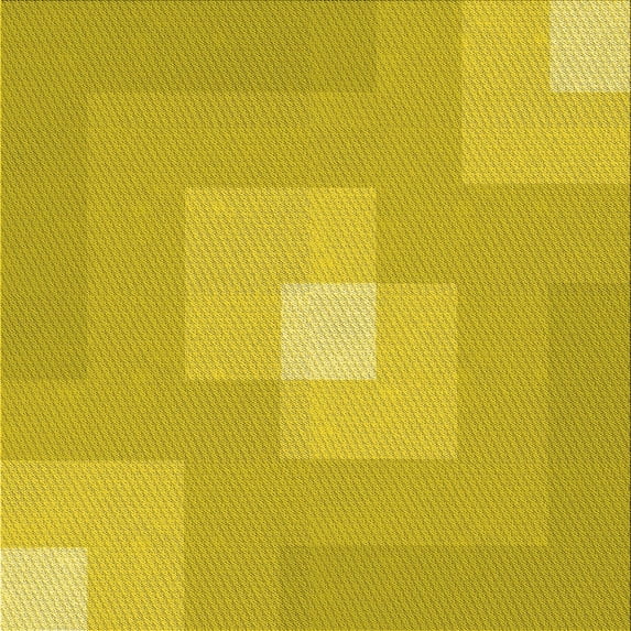 Ahgly Company Indoor Square Patterned Rubber Ducky Yellow Area Rugs, 7' Square