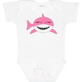 thumbnail image 3 of Inktastic Cute Pink Shark Boys or Girls Baby Bodysuit, 3 of 5