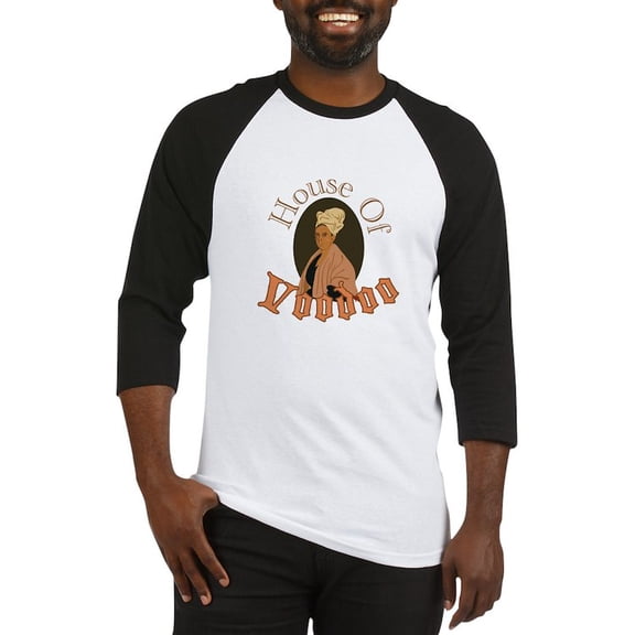 CafePress - House Of Voodoo Baseball Jersey - Cotton Baseball Jersey, 3/4 Raglan Sleeve Shirt