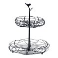thumbnail image 1 of Soporte para cesta de frutas de varios niveles, frutero, versátil, de gran capacidad, con cuenco extraíble para mesa de comedor, ahorro de espacio, 2 niveles, 1 of 8