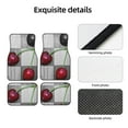 thumbnail image 4 of Naloa Cherries laid Car Foot Mat Set of 4 Pieces - Universal Floor Liner Neoprene Full Set Floor Mats for Cars Trucks SUV, 4 of 7