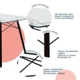 thumbnail image 4 of Set de Comedor Cristal Oslo Nogal y 4 Sillas Eames Gris base Nogal Mundo In Minimalista, 4 of 6