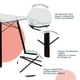 thumbnail image 4 of Set de Comedor Cristal Oslo Nogal y 4 Sillas Eames Gris base Nogal Mundo In Minimalista, 4 of 6