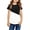 Black, variant on Sherrylily Girls Casual Short Sleeve Color Block Tops 4-15 Years