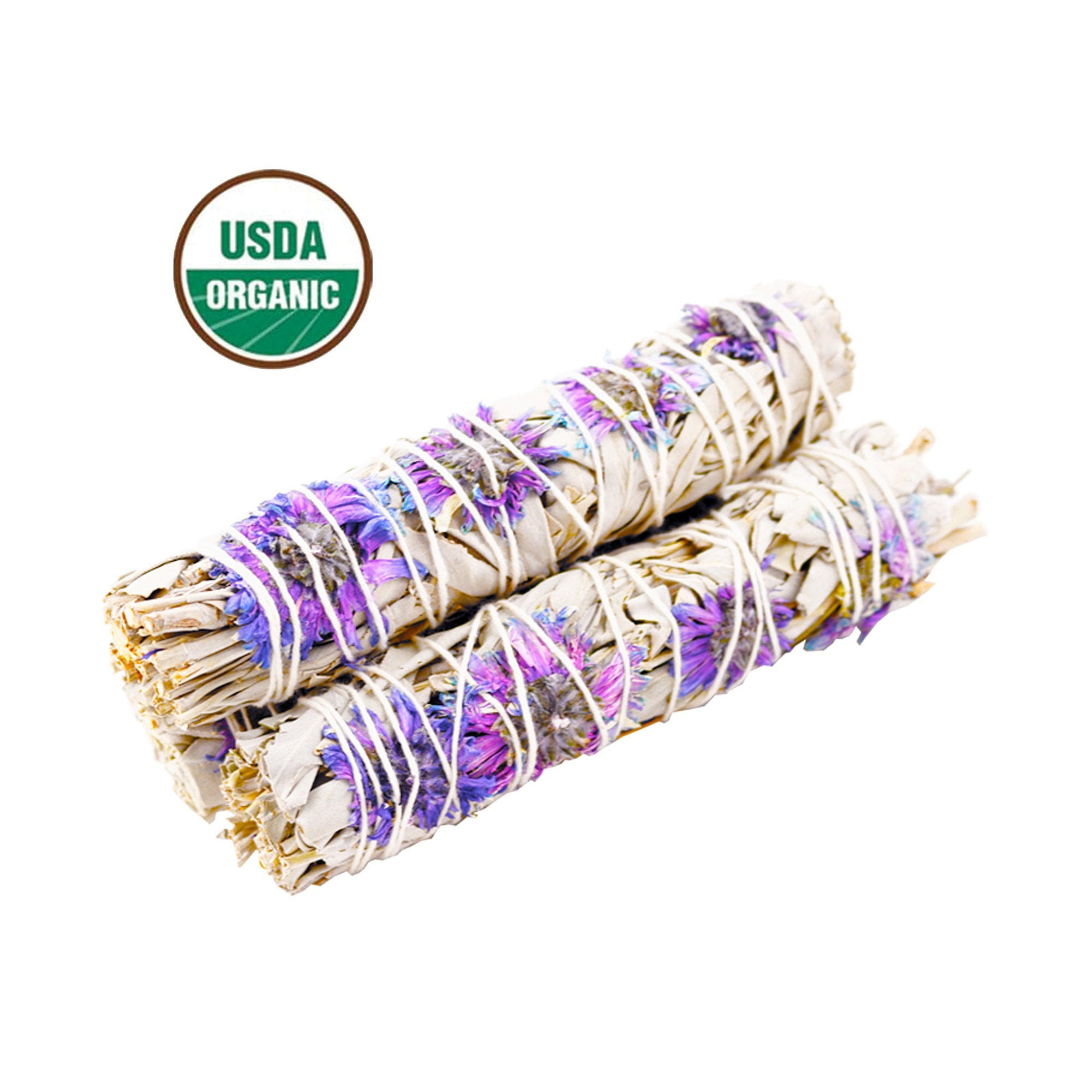 3 Pack Purple Daze 6" Smudge Stick Bundle 3 Pack Organic White Sage