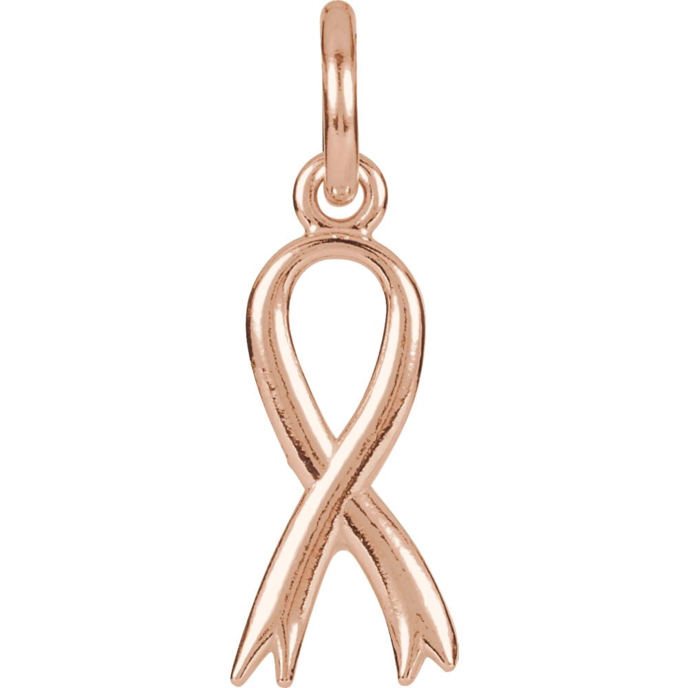 14K Rose Gold Breast Cancer Awareness 
