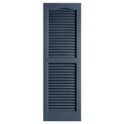 Alpha Shutters Exterior 14'' x 43'' Louvered Shutter (Set of 2)