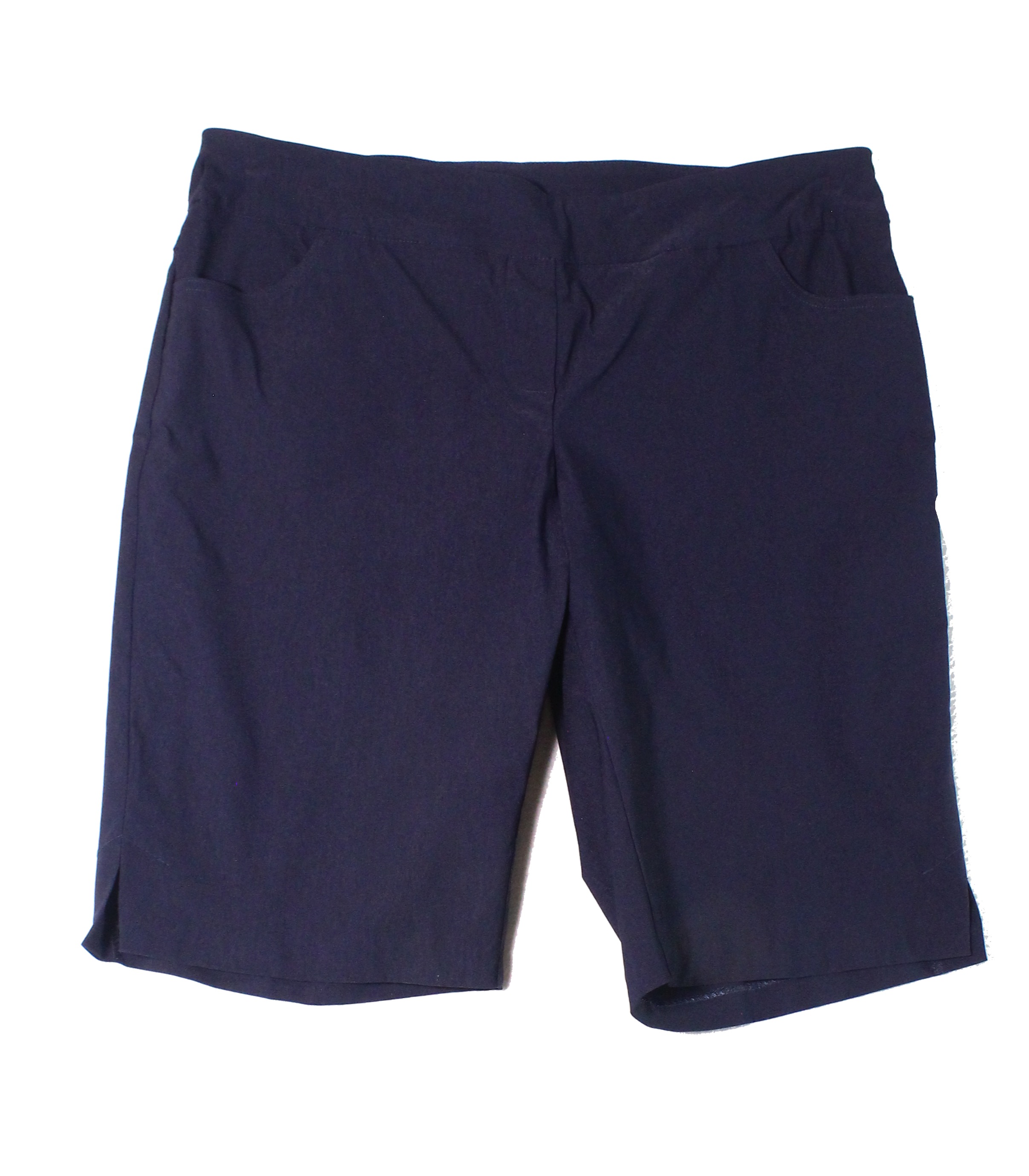 Womens Shorts Navy Plus Pull-On Bermuda Walking 18W - Walmart.com ...