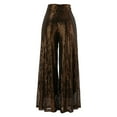 thumbnail image 6 of Wide Leg Pants Woman High Waist Solid Color Sequin Zipper Loose Pants Comfortable Vacation Loose Fit Travel Hiking Fall Pants with Pockets, 6 of 7