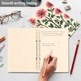 thumbnail image 4 of FORMRS 1-Subject Spiral Notebook 8" x 5" College Ruled 60 Refillable Sheet A5 Hard Cover, Light Pink Flowers, 4 of 7