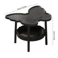 thumbnail image 6 of End Table, Small Butterfly Side Table with Storage Shelf for Small Space, 2-Tier Bedside Table Sofa Couch Table, Accent Table Nighstands for Living Room, Bedroom, Narrow Side or Bedside Stand, 6 of 6