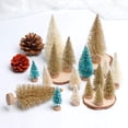 thumbnail image 4 of 5 Pieces Artificial Christmas Tree Mini Indoor Tabletop Miniature Christmas Tree Decoration,Gold,15cm, 4 of 5