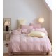 thumbnail image 1 of Xiao Hua Juego de sábanas, juego de sábanas y fundas de almohada, juego de cama individual, ropa de cama de hotel, decoración del hogar (rosa), 1 of 5