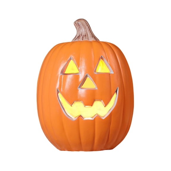 Halloween Large Pumpkin Decoration, Halloween Jack O Lantern Pumpkin Light with Glowing LED Design, Outdoor Pumpkin Ornament for Yard Home Party Holiday Display Decor