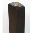 thumbnail image 7 of Set of 4 Counter Height 24" Bar Stools Wood Frame & Brown Leather Kitchen Island Barstools, 7 of 7