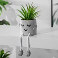 thumbnail image 3 of 3 PCS Creative Artificial Succulent Plants with Grey Pots, Mini Potted Succulents Decor for Home Decor, 3 of 5