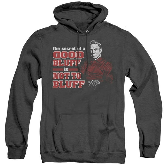 Ncis No Bluffing Adult Heather Hoodie Sweatshirt Black