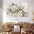 thumbnail image 3 of Elephant Stock Soft Peach Blossom Wall Art - Horizontal Multi Panel Canvas - Living Room Wall Decor - Floral And Botanical Multi Panel - Beige And White Decor By Patricia Pinto - 65" x 42", 3 of 8