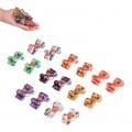 Dog Hair Bows 16 Piece with Rubber Bands Cute Puppy Halloween Pet Grooming
