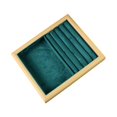 thumbnail image 3 of yotijay Jewelry Display Tray Elegant Jewelry Holder for Rings Body Jewelry Necklaces Dark Green, 3 of 9