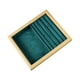 thumbnail image 3 of Bandeja de exhibición de joyas multiusos, práctica bandeja de mesa para guardar collares verde oscuro, 3 of 9