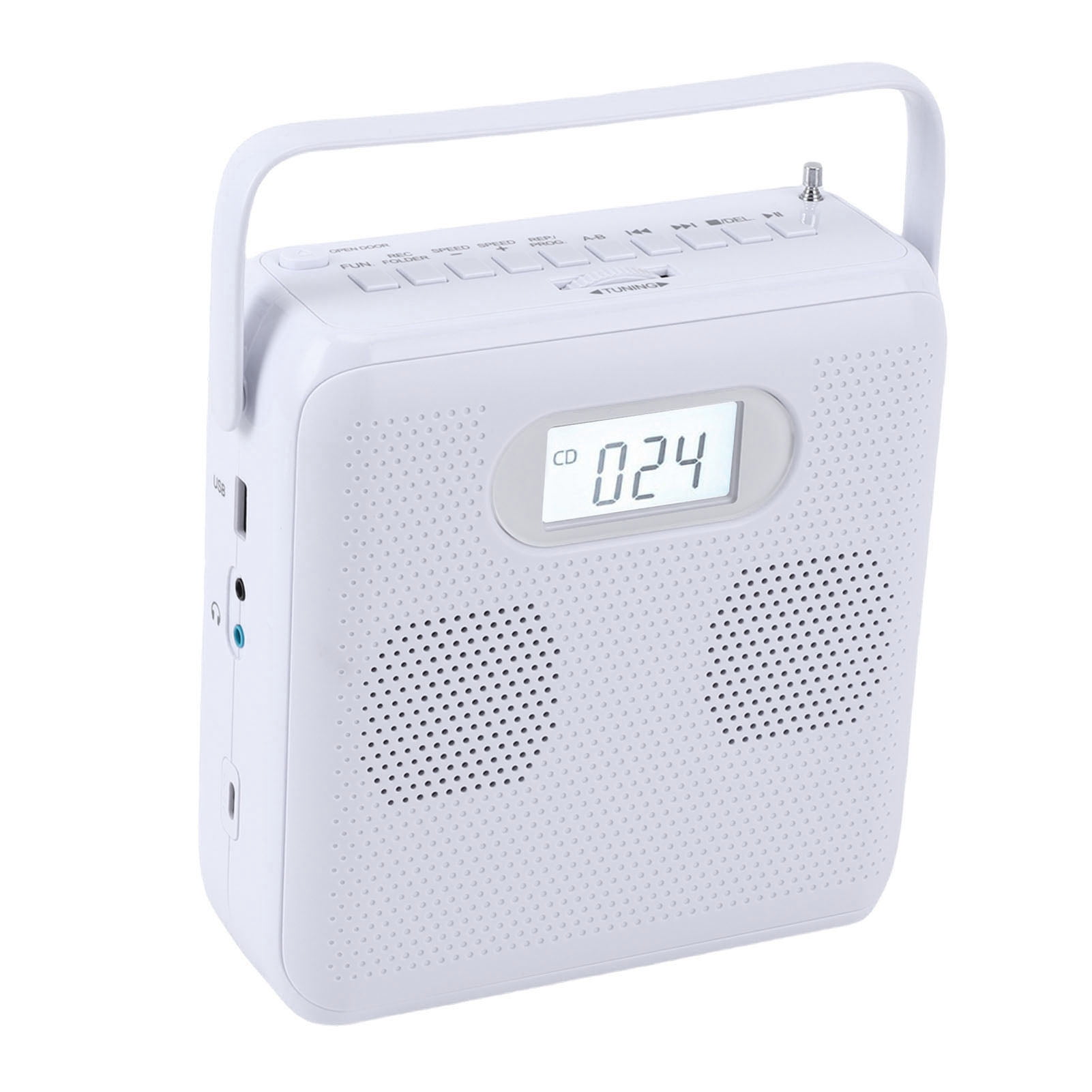 Smart Devices Portable CD Player with Bluetooth Desktop USB MP3 CD Music Player with Handle for Home Outdoor