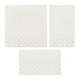 thumbnail image 2 of 3 Pieces Dollhouse Pegboard Miniature Wall Mount Display Pegboard Kits Furniture White, 2 of 6