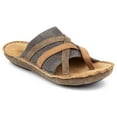 thumbnail image 1 of Tamarindo Sanddollar Sandal for Women Leather Softbed Flip Flop - Metallic/Bomber - 9.5, 1 of 1