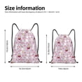 thumbnail image 2 of Xecao Easter Rabbit Pattern Sports Drawstring Backpack - String Swim Gym Bag with Wet Proof Pocket for Women&Men-Medium, 2 of 6