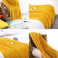 thumbnail image 5 of Ntbay Cooling Bamboo Throw Blanket, Breathable Lightweight Bed Blanket for Hot Sleepers, 60" x 80", Yellow, 5 of 5