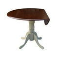 thumbnail image 2 of International Concepts T12-42DP 42 in. Round Dual Drop Leaf Pedestal Table&amp;#44; - Almond, 2 of 5