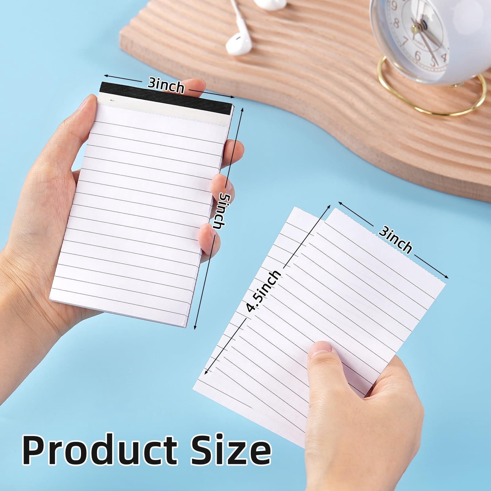 36 Note Pads  3x5 In Small Notepad 80gsm White Lined Scratch For Writing 45 Sheets Per Memo Pad Jotting Down Quick Notes Grocery And Shopping Lists