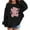 Black, variant on Hwmodou Toddler Girls Graphic Sweatshirts Kids Graphic Prints Sweatshirt Crewneck Long Sleeve Cute Drop Shoulder Pullover Tops Fashion Trendy Kids Street Sets,3-10Y